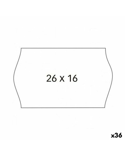 Etikettenrolle Weiß 26 x 16 cm (36 Stück)