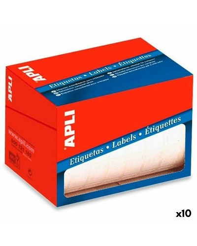 Etiquetas adhesivas Apli Blanco 53 x 100 mm (10 Unidades)