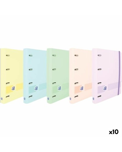 Carpeta de anillas Oxford LIVE & GO Multicolor A4+ (10 Unidades)