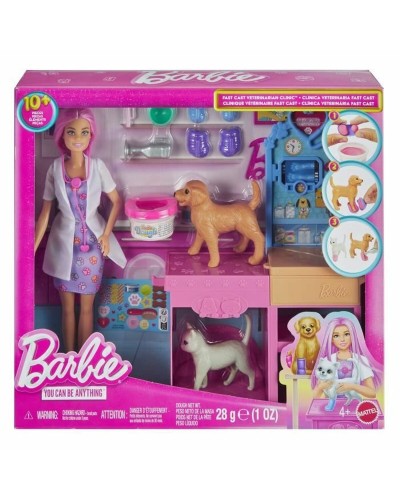 Playset Barbie Veterinarian Clinic 15 Piezas