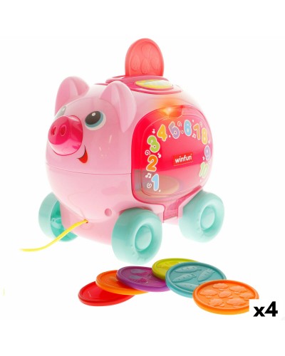 Giocattolo da trascinamento Winfun 17 x 16 x 13 cm (4 Unità)