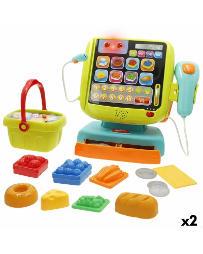 Puinen kassakone ja tarvikkeet Winfun 24 X 23 X 11 CM (2 osaa)