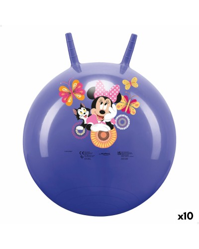 Hoppande boll Minnie Mouse Purpur (10 antal)