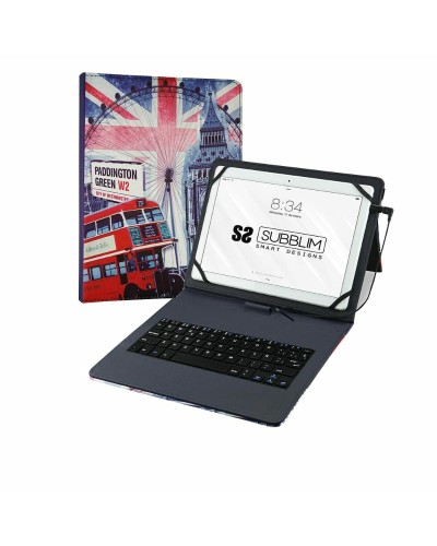 Tabletin ja näppäimistön kuori Subblim SUB-KT1-USB050 Espanjalainen Qwerty