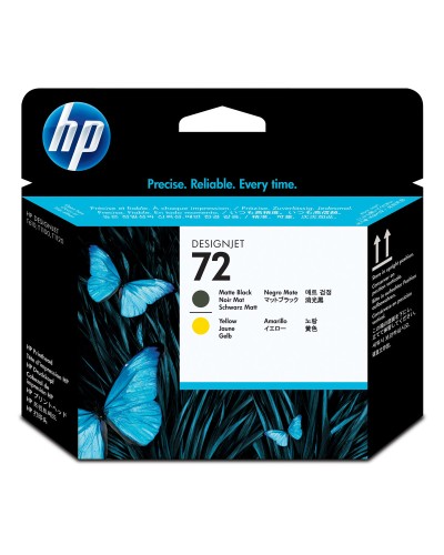 Cartucho de Tinta Original HP HP 72 Negro/Amarillo