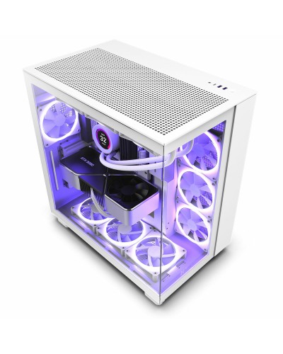 ATX Semi-toren doos NZXT H9 All Wit