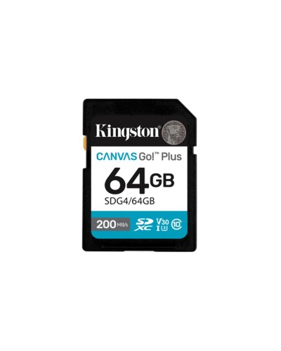 Carte Mémoire Micro SD avec Adaptateur Kingston SDG4/64GB 64 GB