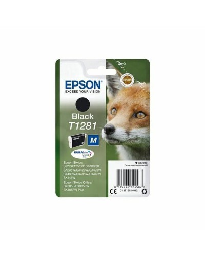 Original Bläckpatron Epson T1281 Svart 5,9 ml