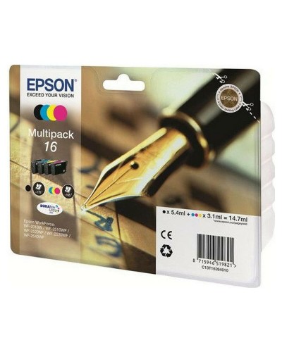 Originele inkt cartridge Epson Multipack 16 Geel Zwart Cyaan Magenta