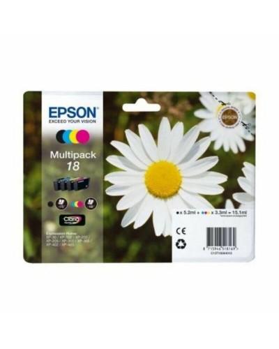 Originele inkt cartridge Epson Multipack 18 4 colores Geel Zwart Cyaan Magenta