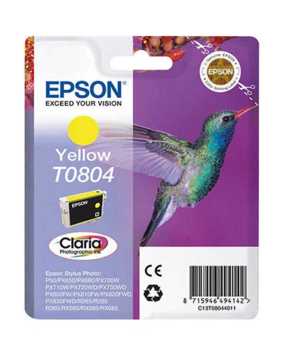 Cartucho de Tinta Original Epson T0804 Amarillo