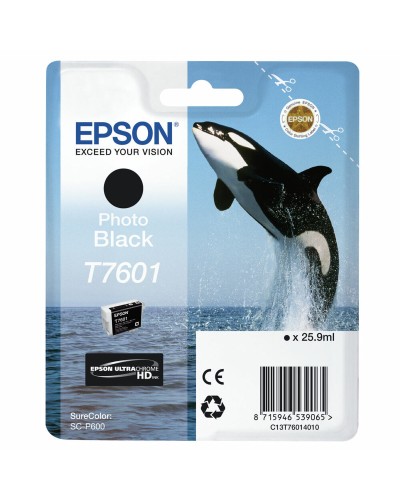 Originele inkt cartridge Epson T7601 Zwart