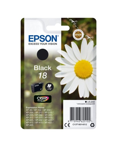Cartuccia ad Inchiostro Originale Epson C13T18014012 Nero (1 Unità)