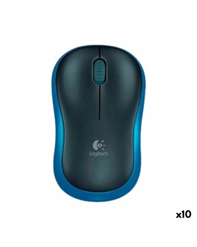 Schnurlose Mouse Logitech M185 Blau 1000 dpi (10 Stück)