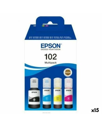 Original Tintenpatrone Epson Nº102 Multipack Gelb (15 Stück)