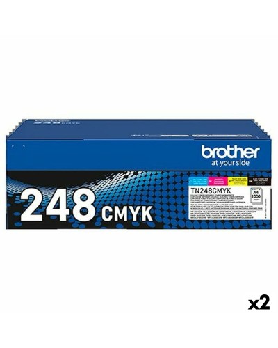 Toner Brother TN248 Geel Blauw Zwart Magenta (2 Stuks)