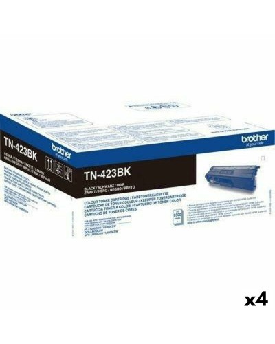 Toner Brother TN423BK Black (4 Units)