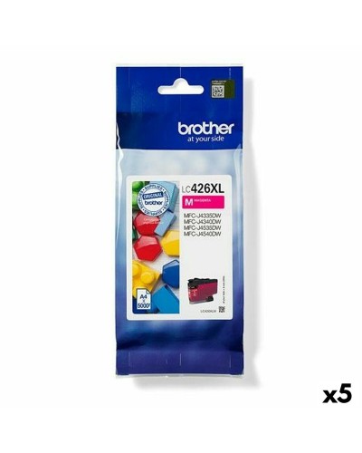 Originele inkt cartridge Brother LC426XLM Magenta (5 Stuks)