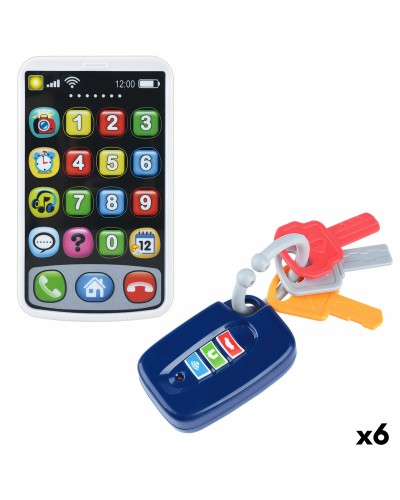 Leksakstelefon PlayGo 7 X 11 X 2 CM (6 antal)