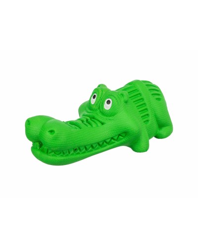 Jouet Distributeur de Friandises pour Animaux 2 en 1 Trixie Vert 18 cm Crocodile