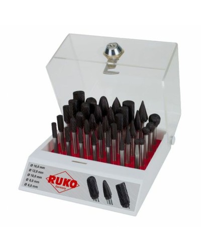 Fräser-Set RUKO Hartmetall (HM) 35 Stücke