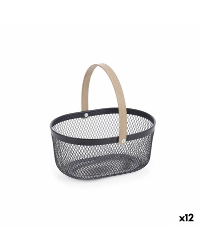 Panier Confortime Métal Bambou Oblongue (12 Unités)