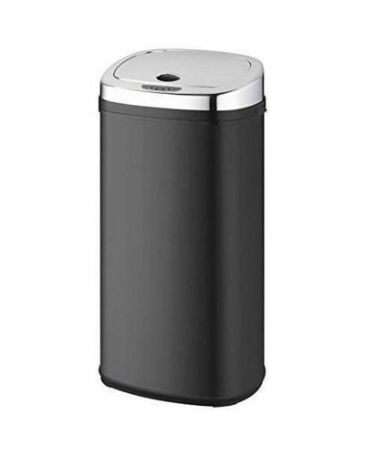 Waste bin Kitchen Move Black Metal Stainless steel 42 L