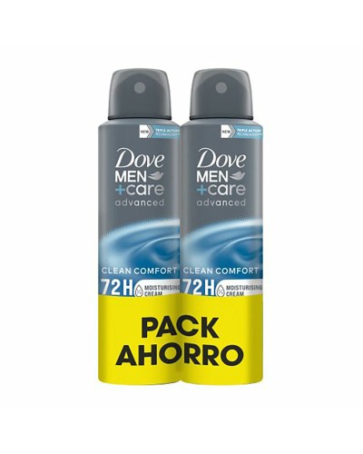 Spray déodorant Dove men clean confort 2 Pièces (2 Unités)