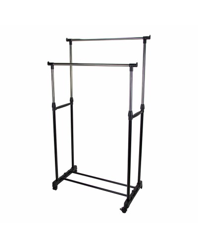 Coat Stand with Wheels Mondex Grey