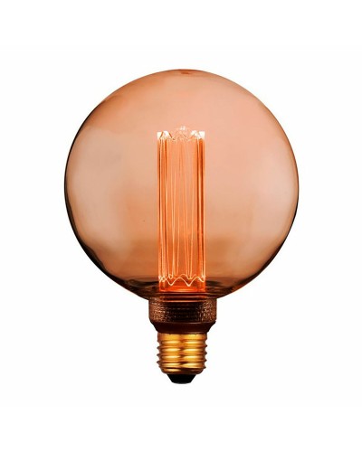 Lampe LED Fbright g125 Ambre A 4 W E27 200 Lm Ø 12,5 x 16,5 cm Décorative (1800 K)