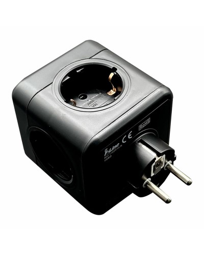 Multipresa con 5 Prese senza Interruttore Fbright Nero 3680 W