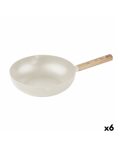 Wok Pan Quttin ECOOK White 28 x 8 cm 2,8 mm (6 Units)