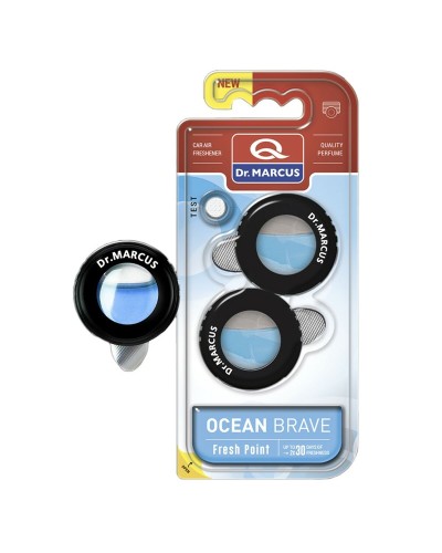 Car Air Freshener Dr Marcus FRESH POINT OCEAN BRAVE Ocean 2,5 ml Plastic (2 Units)