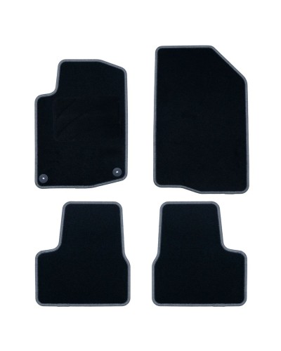 Set di Tappetini per Auto OCC Motorsport OCCPG0008GD Nero Grigio scuro Peugeot 208 Velluto 5 Pezzi