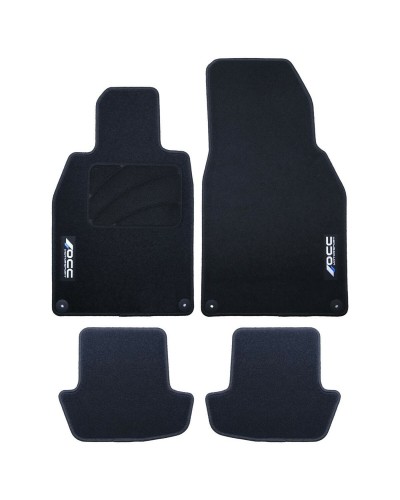 Vloermattenset voor auto OCC Motorsport OCCPS0014LOG Zwart Porsche 911 992 Fluweel 5 Onderdelen