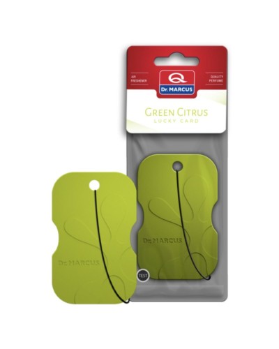 Ambientador para Coche Dr Marcus LUCKY CARD GREEN CITRUS Cítrico Plástico