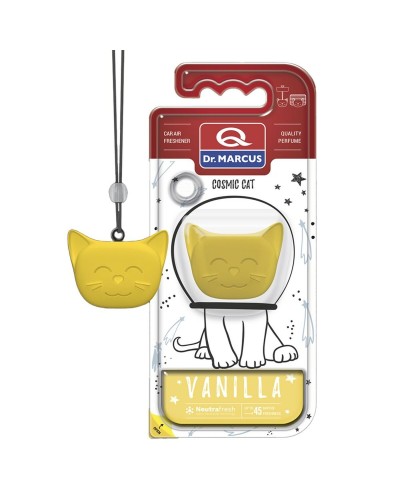 Car Air Freshener Dr Marcus COSMIC CAT VANILLA Vanilla Plastic