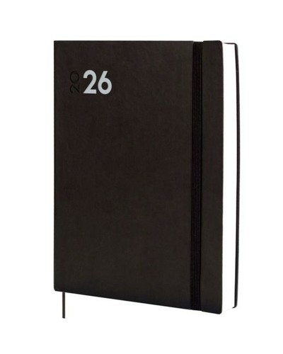 Agenda Finocam DYNAMIC MARA Noir 21 x 27 cm A4 2026