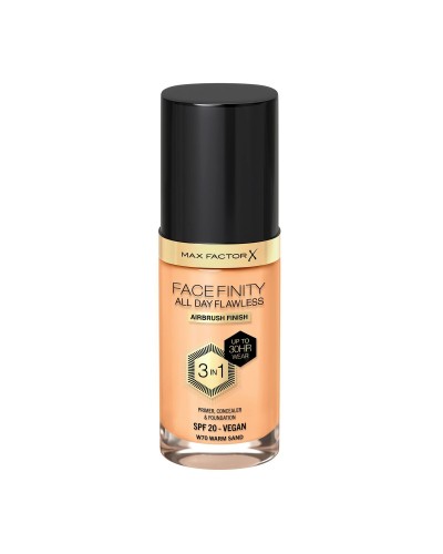 Crème Make-up Base Max Factor Facefinity 3-in-1 Spf 20 Nº 70 Warm Sand 30 ml