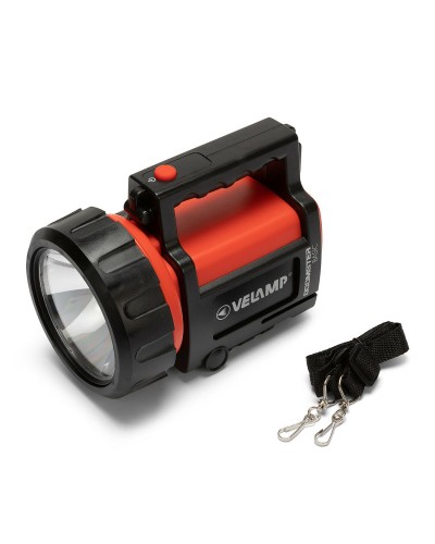 LED handhållen strålkastare Velamp 1W 4R25/4D DOOMSTER BASIC 1 W 100 Lm Svart