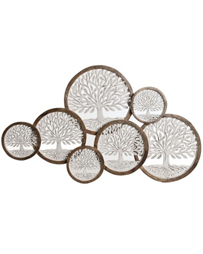 Décoration murale Home ESPRIT Blanc Marron Arbre Arabe 106 x 4 x 63 cm