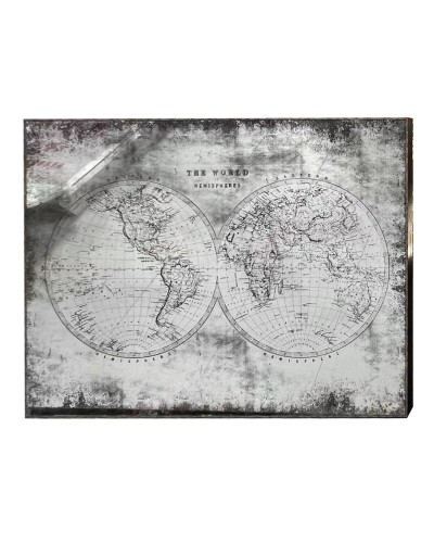 Espejo de pared Home ESPRIT Negro Dorado Vintage 90 x 4 x 60 cm