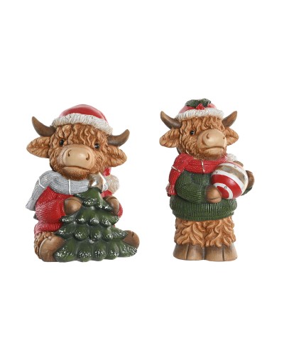 Joulukuusenpallo Home ESPRIT Monivärinen 22,5 X 19 X 38 CM (2 osaa)