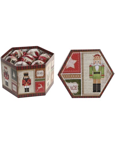 Joulupallo Home ESPRIT Monivärinen PVC (14 Osat)