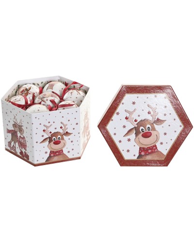 Boule de Noël Home ESPRIT Multicouleur PVC (14 Pièces)