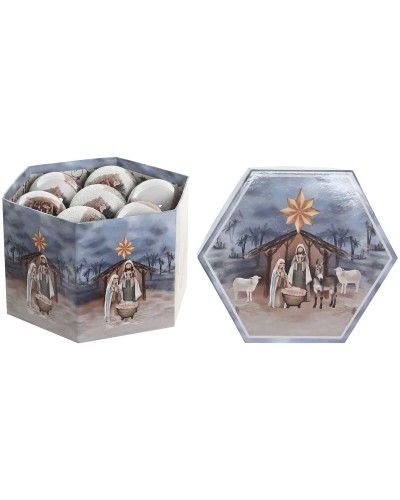 Bola de Navidad Home ESPRIT Multicolor PVC (14 Piezas)