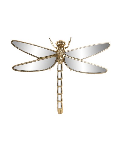 Wanddecoratie Home ESPRIT Gouden Modern Libel 25 X 4 X 31,5 CM