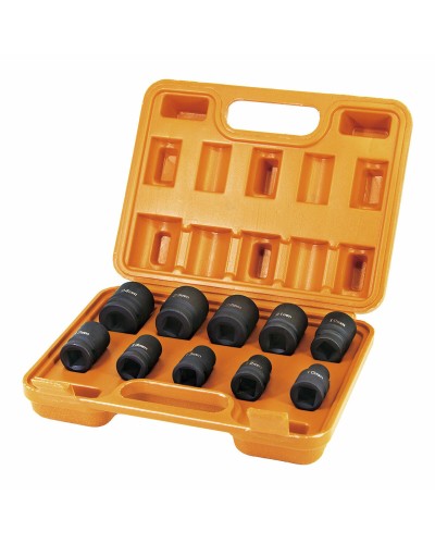 Impact Socket Set Koma Tools 10, 12, 13, 14, 17, 19, 21, 22, 23, 24 MM 10 Pieces