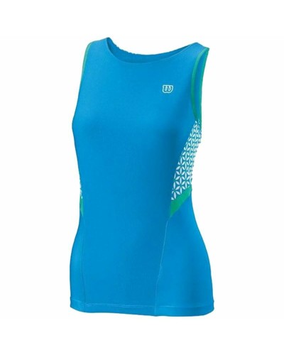 Tank Top Women Wilson Glamour Green Tennis Reversible (Refurbished C)