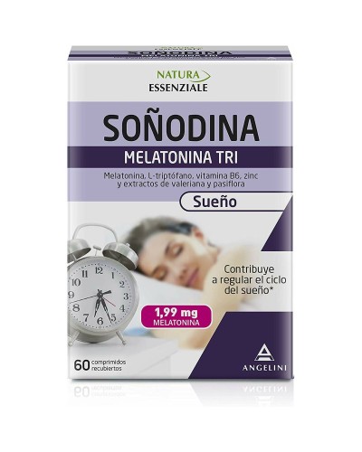 Nahrungsergänzungsmittel für Schlaflosigkeit Natura Essenziale Soñodina Calm Melatonin 60 Stück